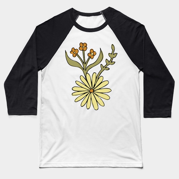 Pretty Flowers 5 Baseball T-Shirt by StephReyns